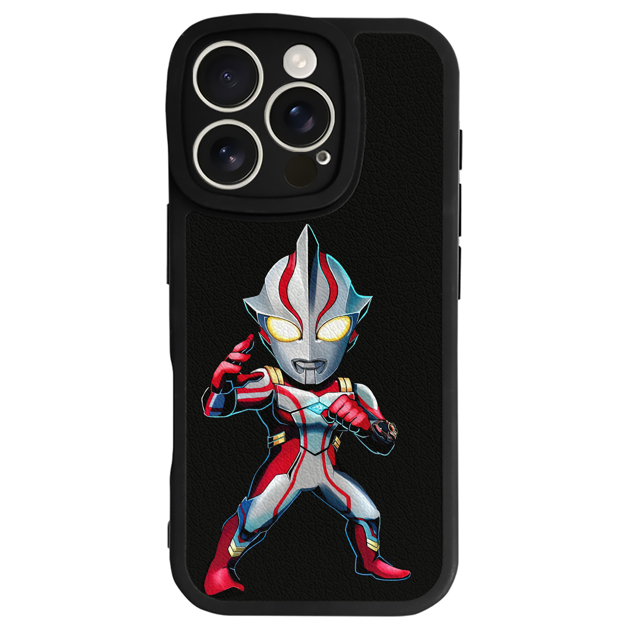 （画像用） ウルトラマン Ultraman 【iPhone 16シリーズ対応】シリコンスマホケース（レザー調） 材質：シリコン